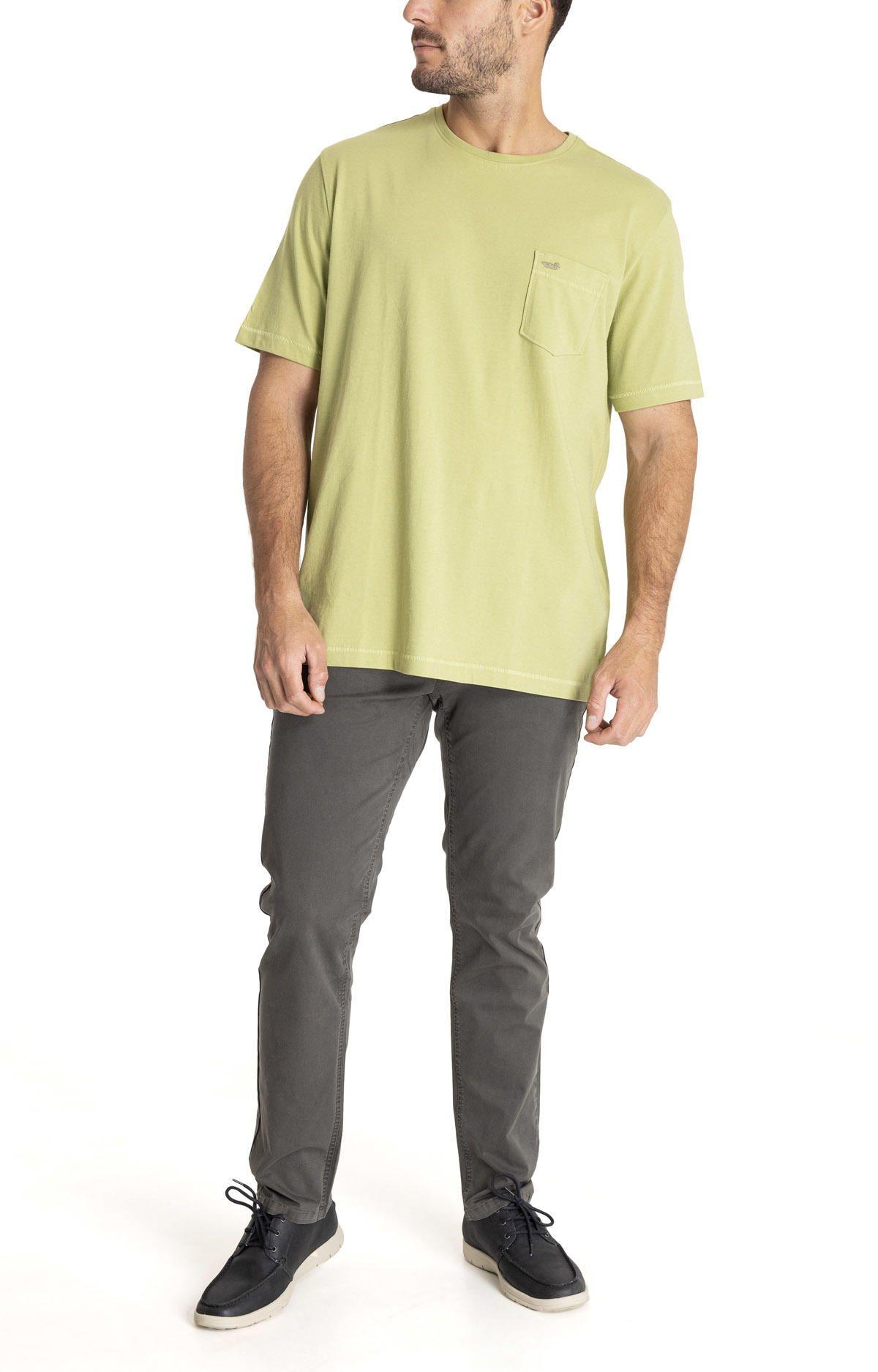 Polera M/C Hombre Organpoc Verde-8