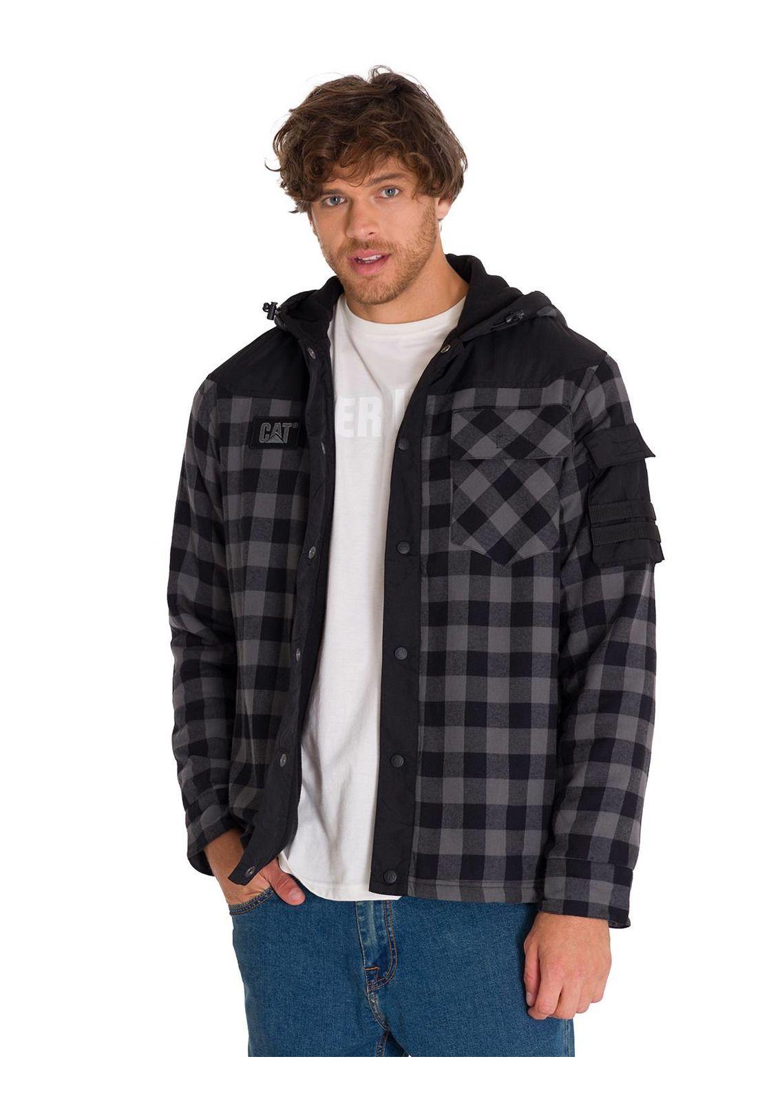 Chaqueta Sequoia Shirt Hombre Gris Oscuro-1
