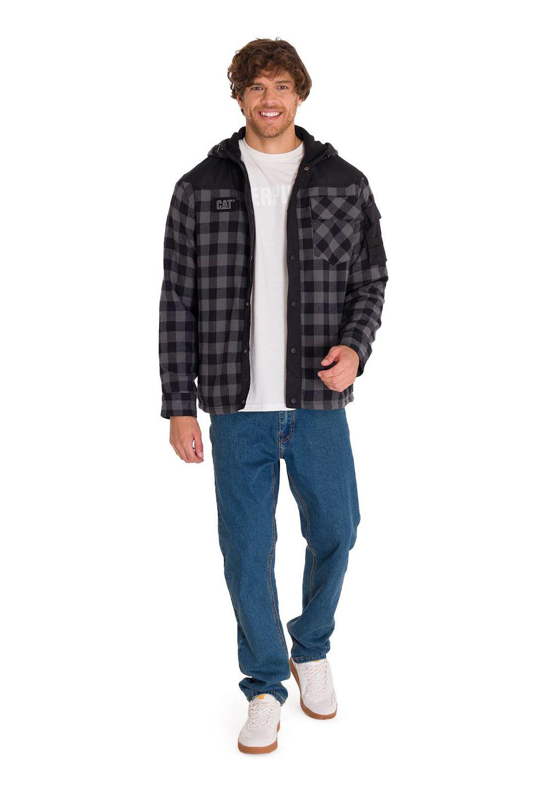Chaqueta Sequoia Shirt Hombre Gris Oscuro-7