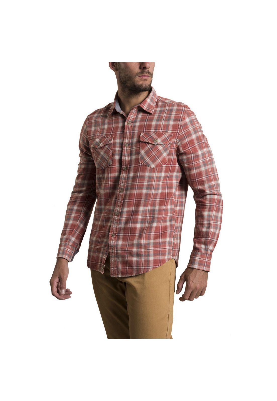 Camisa Linen Rockford Terracota-0