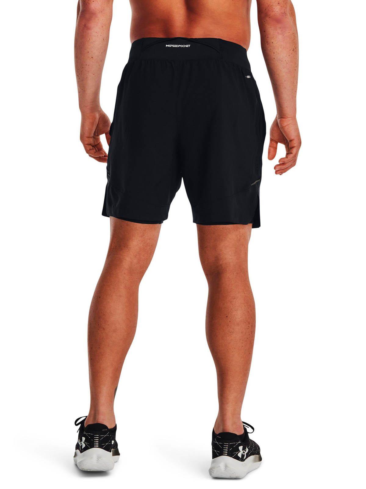 Shorts UA Launch Elite 2 en 1 hombre Negro-3
