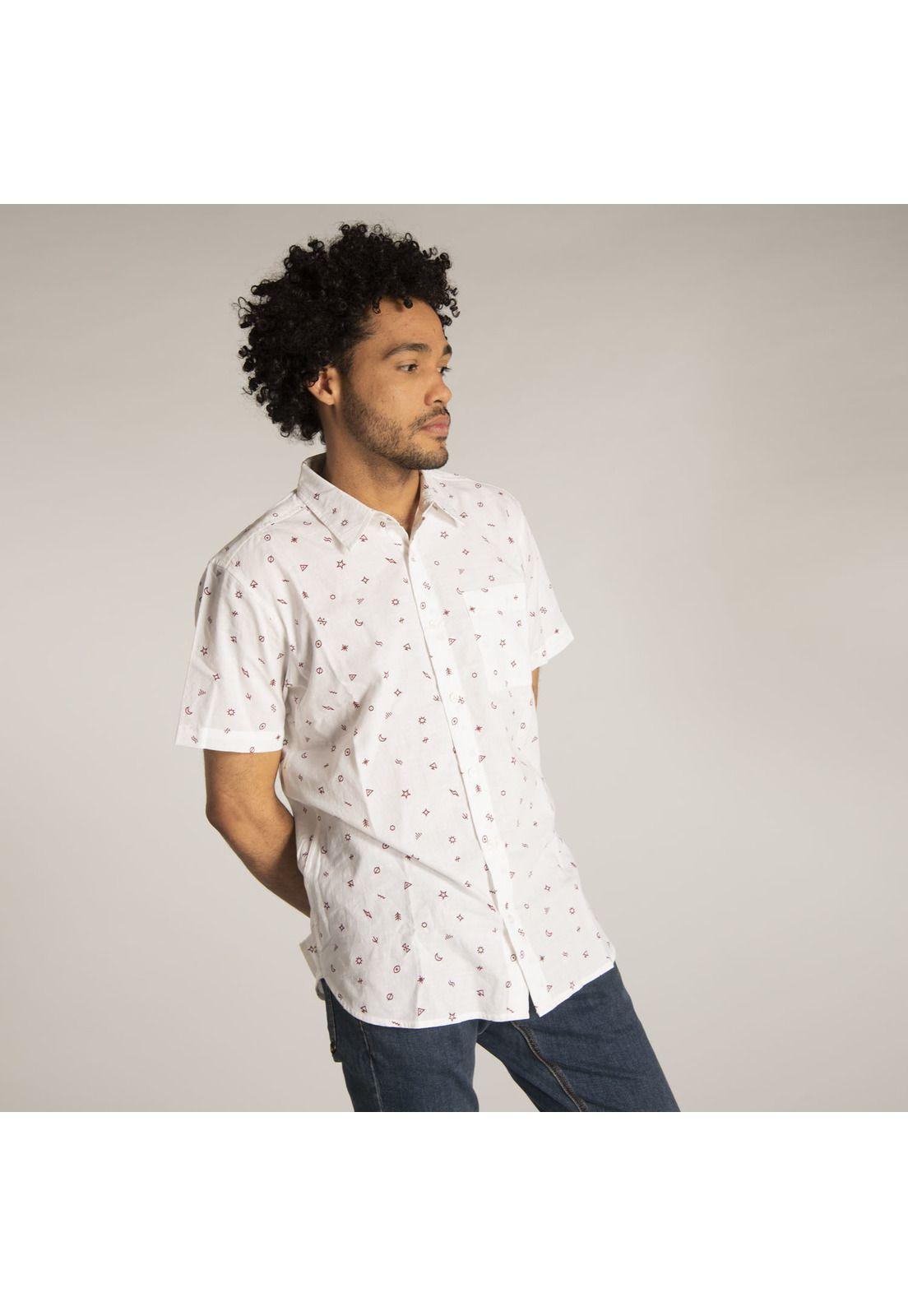 Camisa M/C Hombre Foundation S/S Ao Sh Blanco-1
