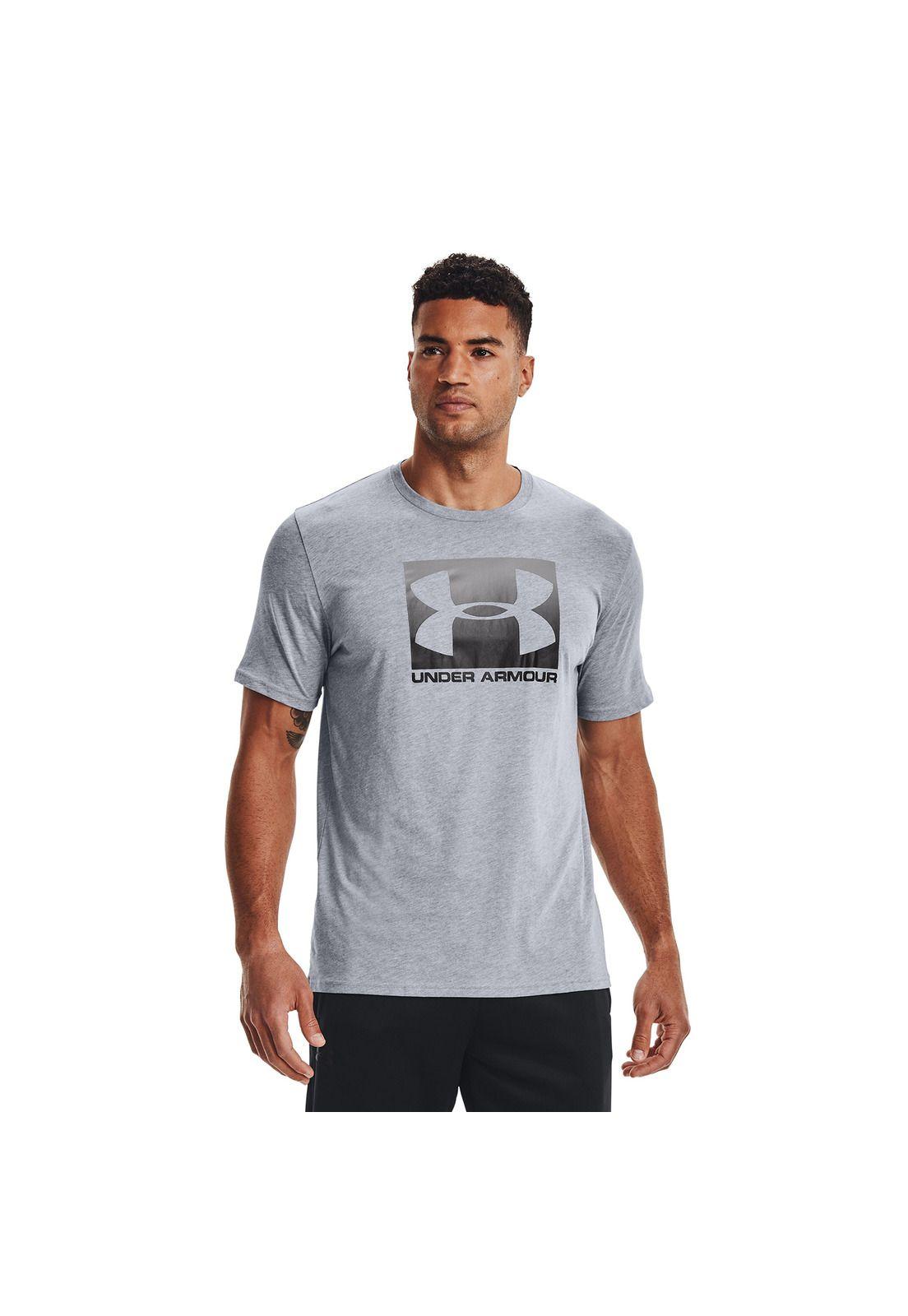 Polera M/C Hombre Ua Boxed Sportstyle Gris-2