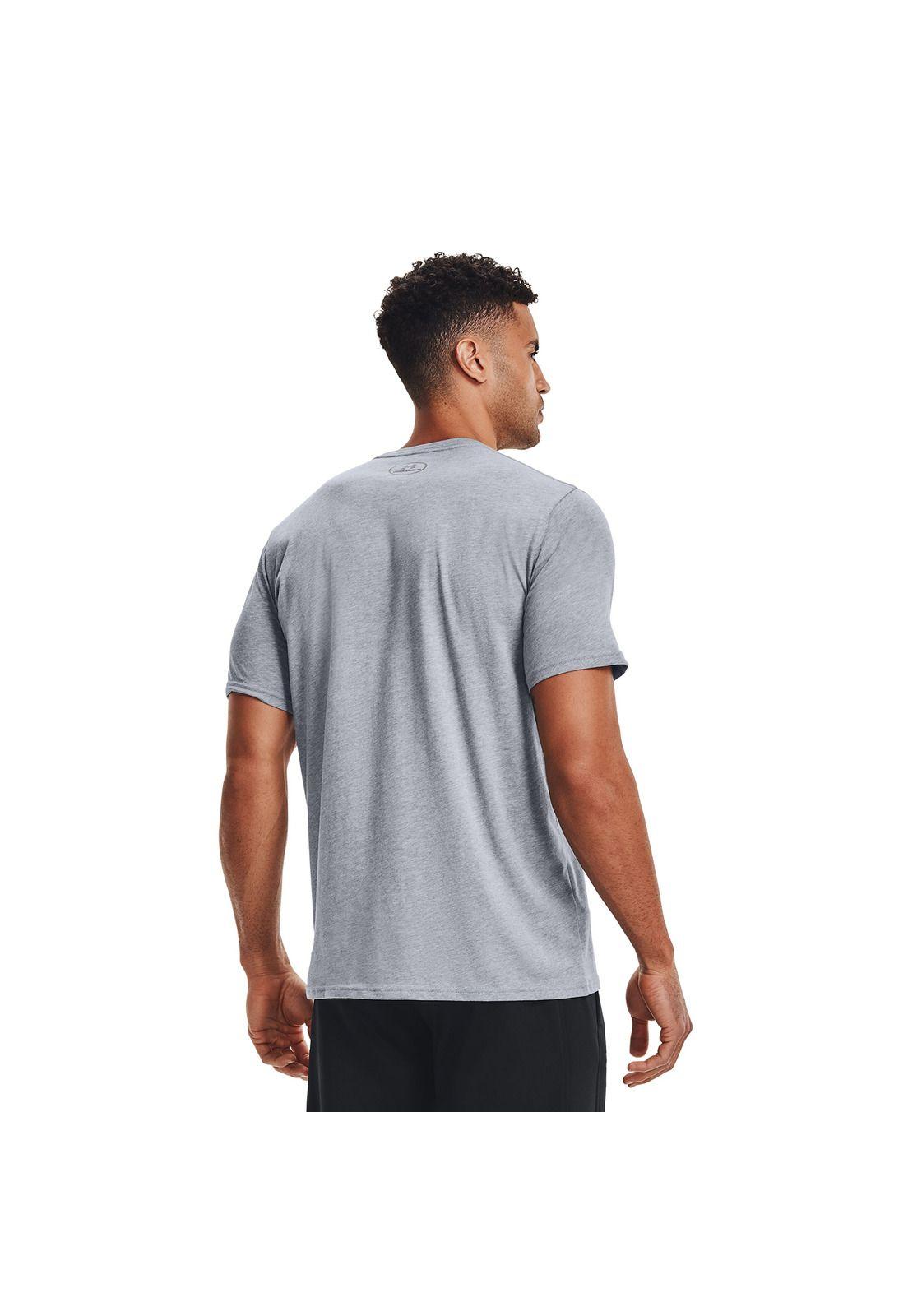 Polera M/C Hombre Ua Boxed Sportstyle Gris-4