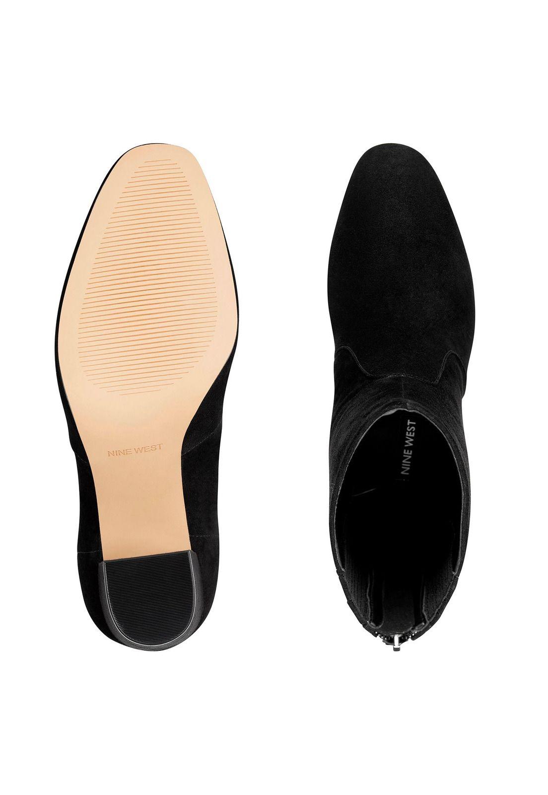 Bota Gamuza Windsor Negro Mujer-4