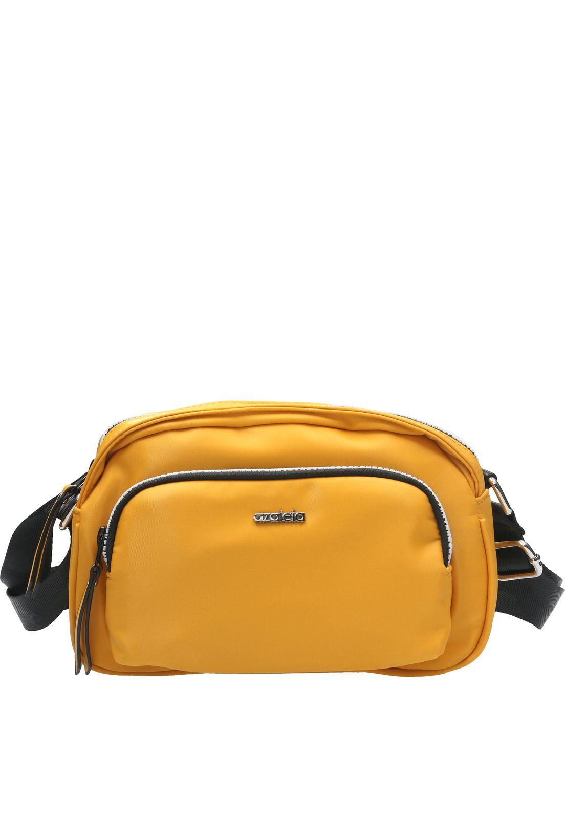 Cartera Mujer Letter Cross Mostaza-0