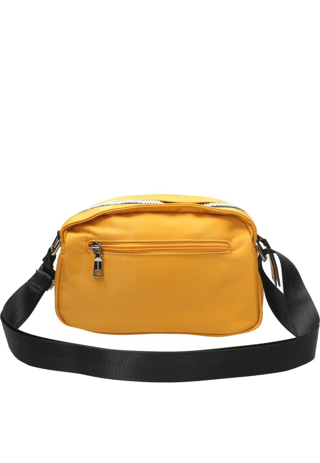 Cartera Mujer Letter Cross Mostaza-2