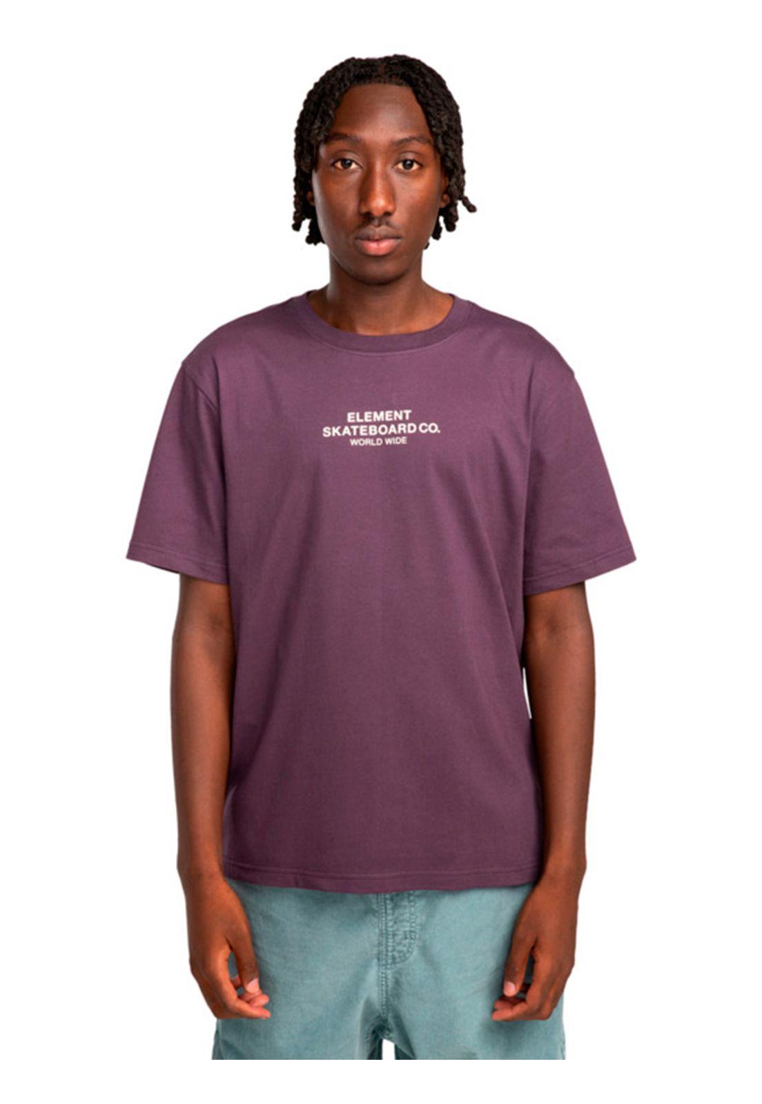 Polera Manga Corta Hombre Skateboard Co Morada-1