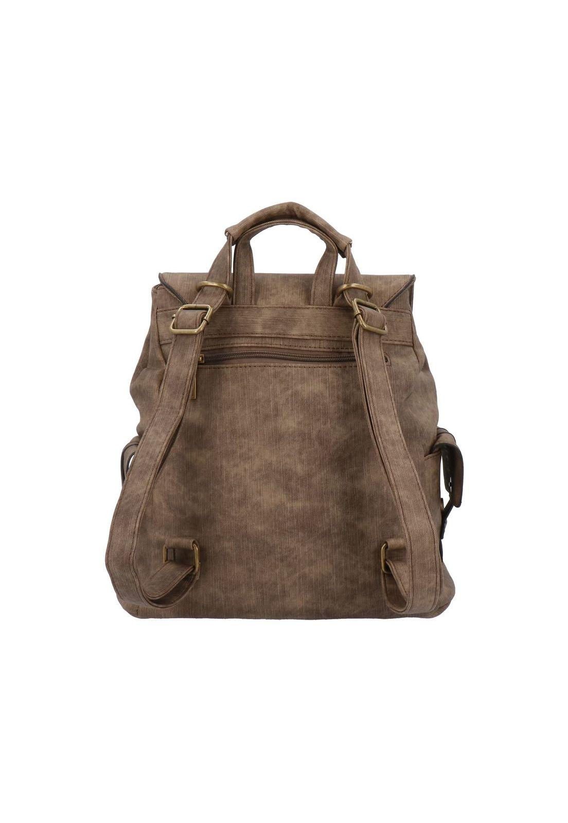 Cartera Mochila Convertible Ines Casual Cafe-2