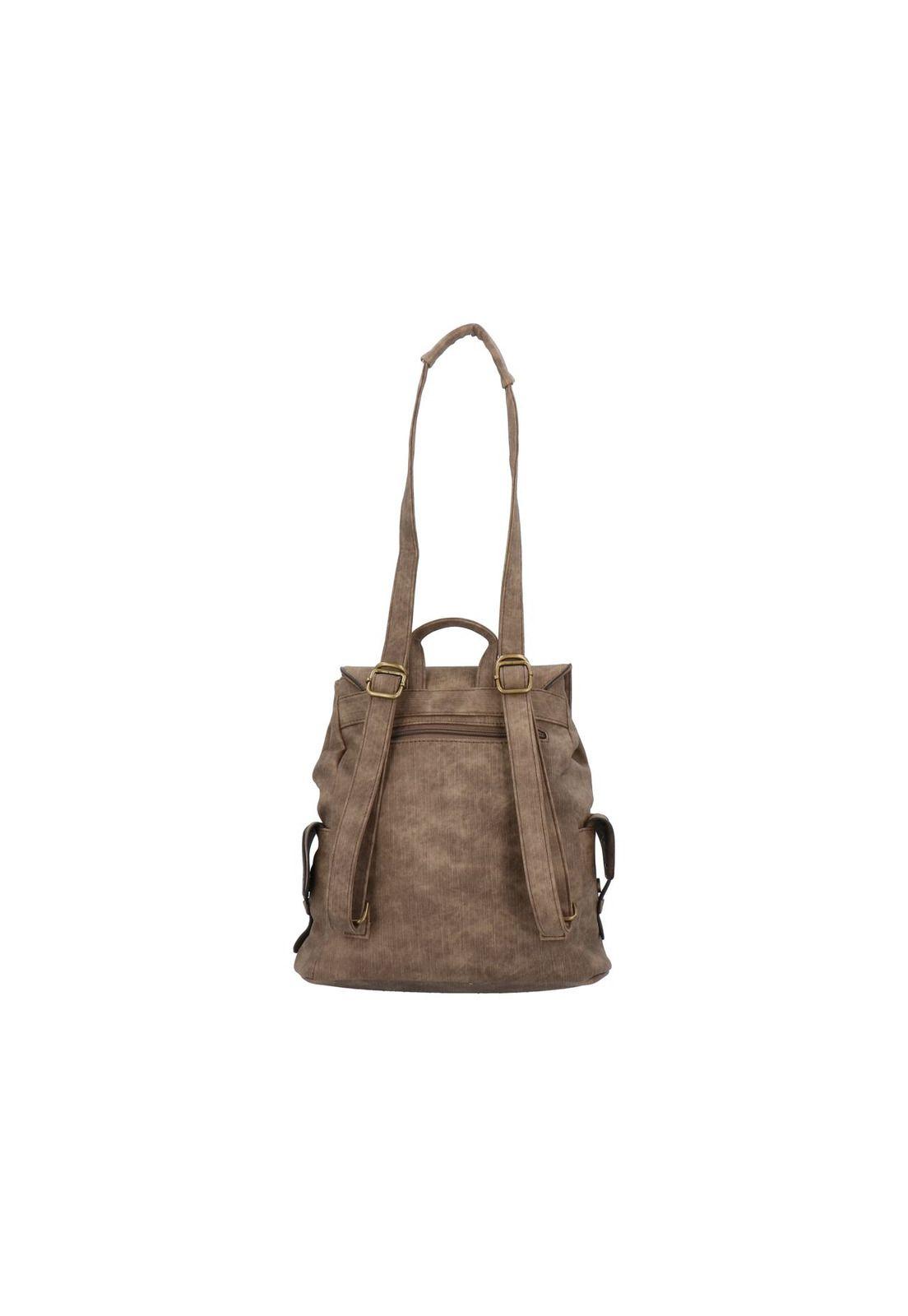 Cartera Mochila Convertible Ines Casual Cafe-3
