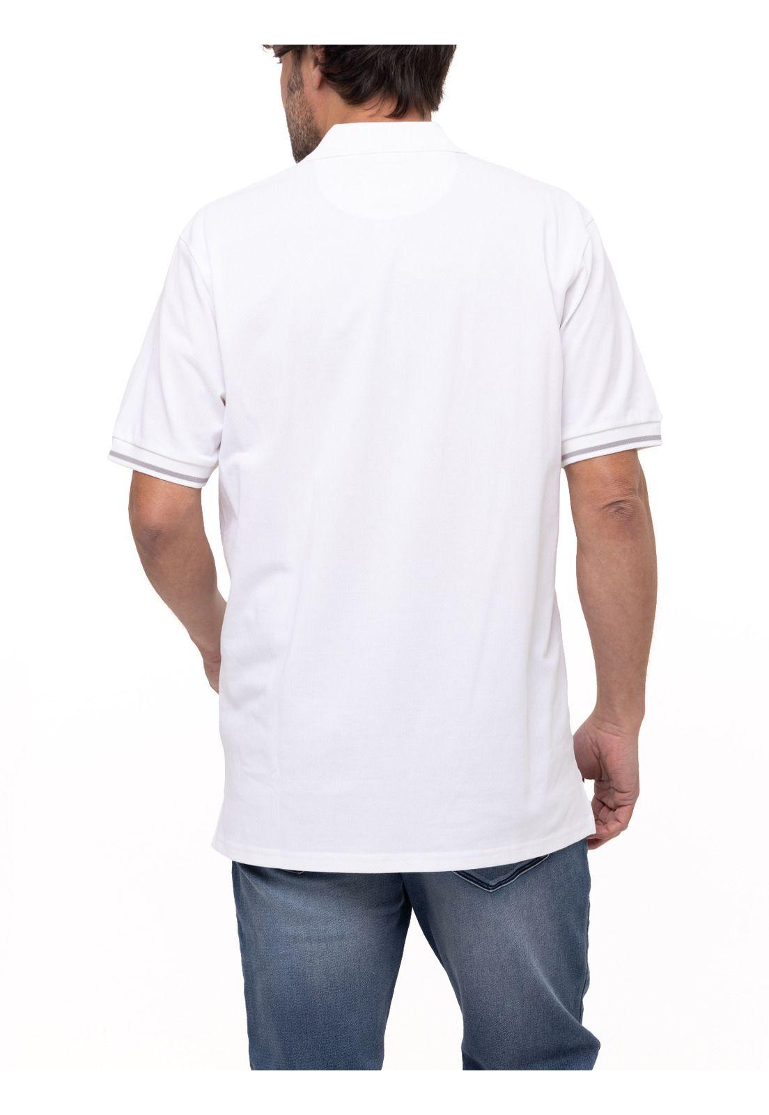 Polera Algodón Pima Mitchell Blanco Hombre-5