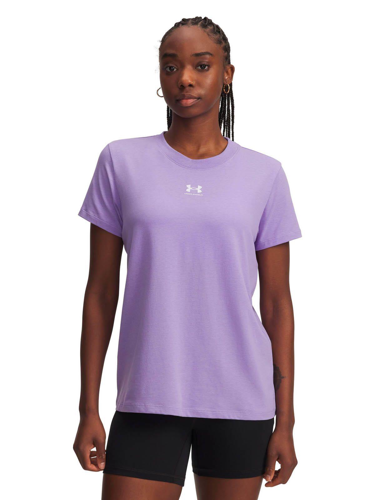Polera Manga Corta Lifestyle para mujer Rival Core morado -3