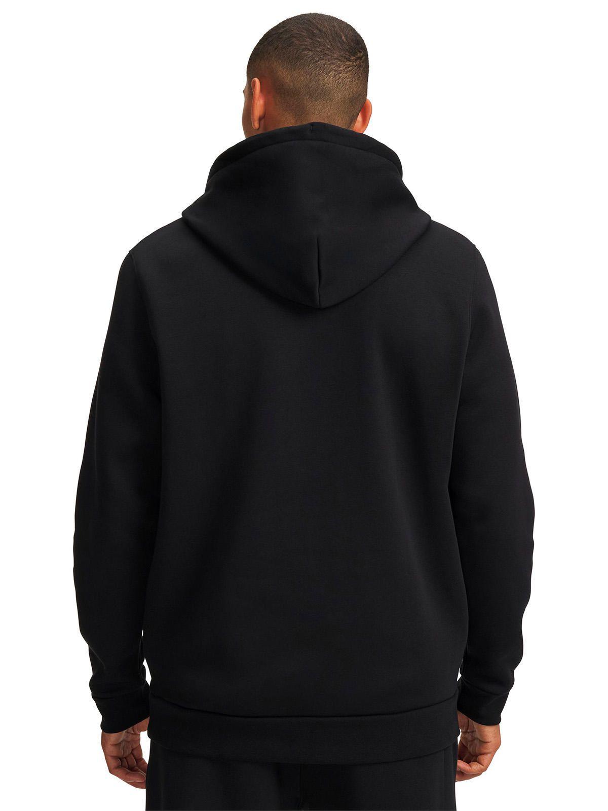 Poleron Icon Fleece Branded Negro Hombre-1