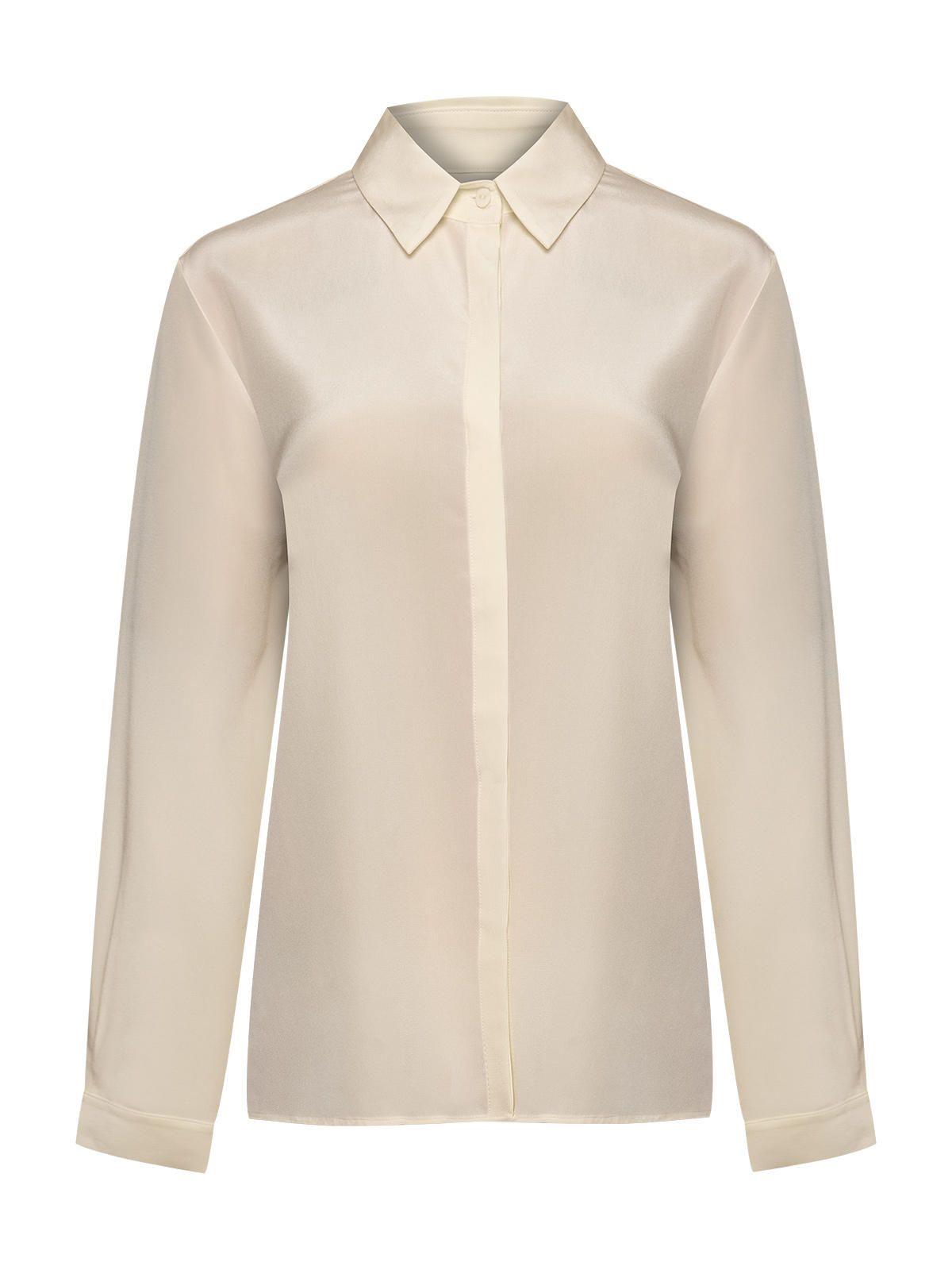 Blusa Seda Mujer Rose Blanco-0
