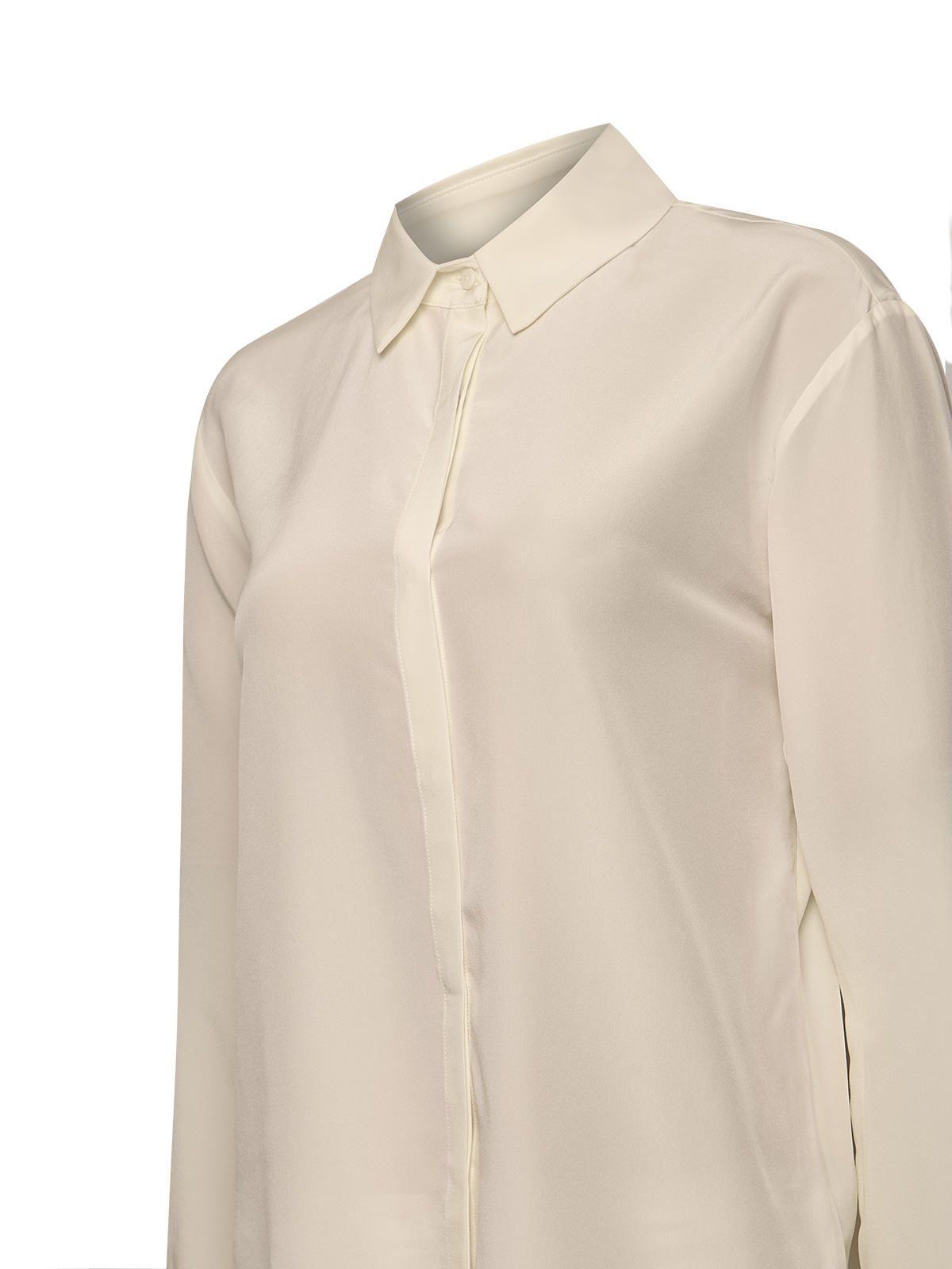 Blusa Seda Mujer Rose Blanco-3