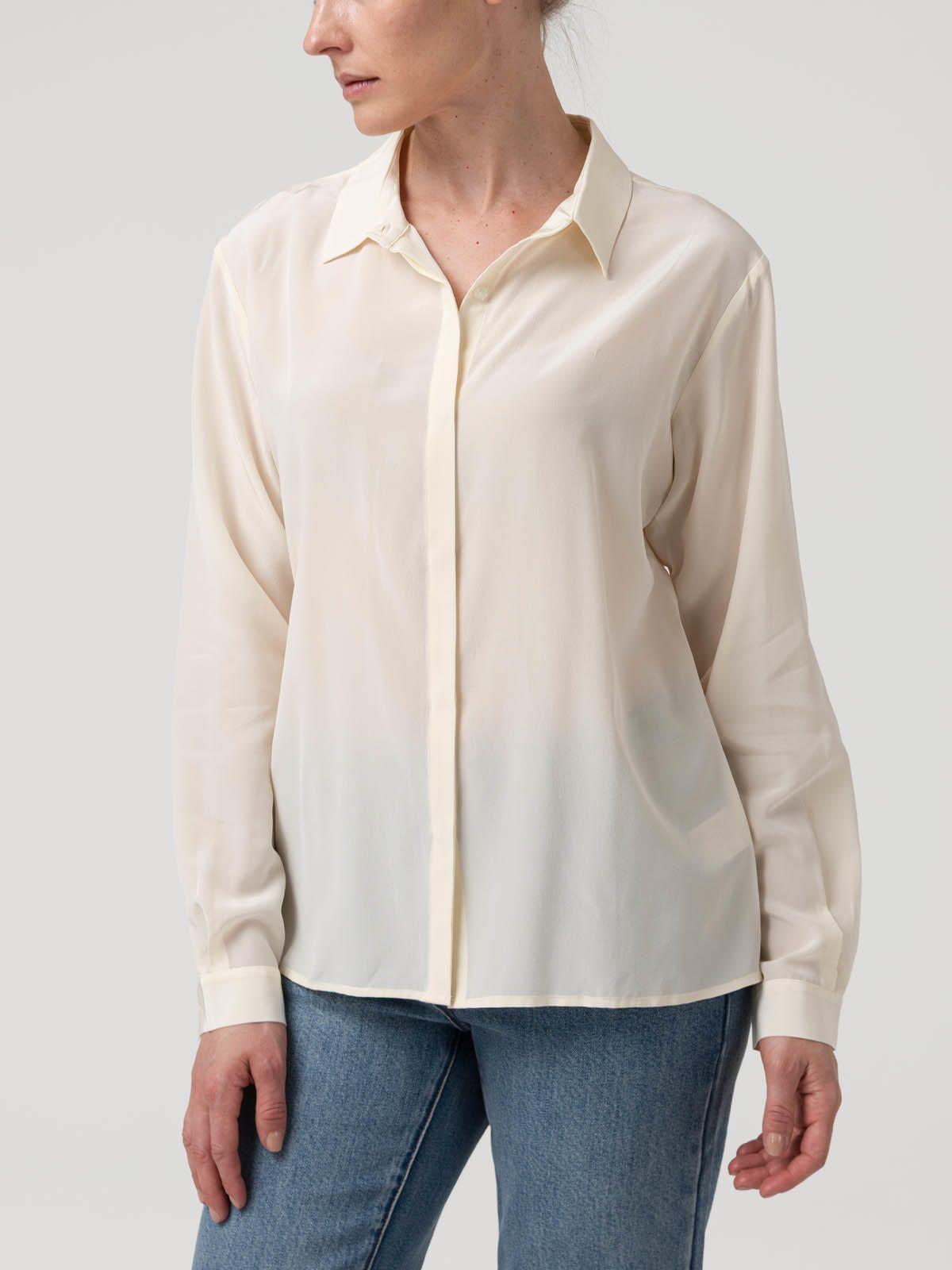 Blusa Seda Mujer Rose Blanco-4