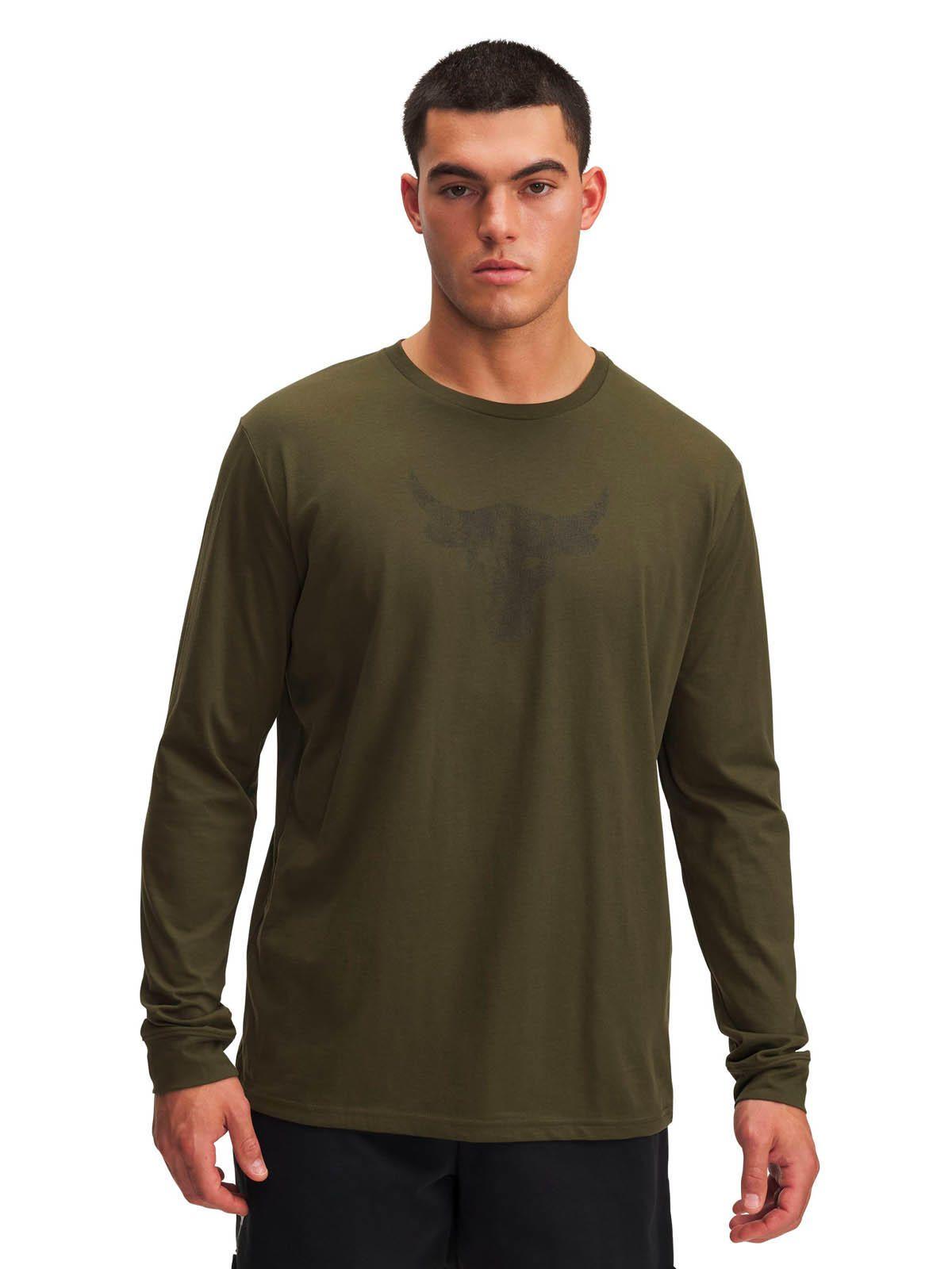 Polera M/L Training  hombre Project Rock verde -0