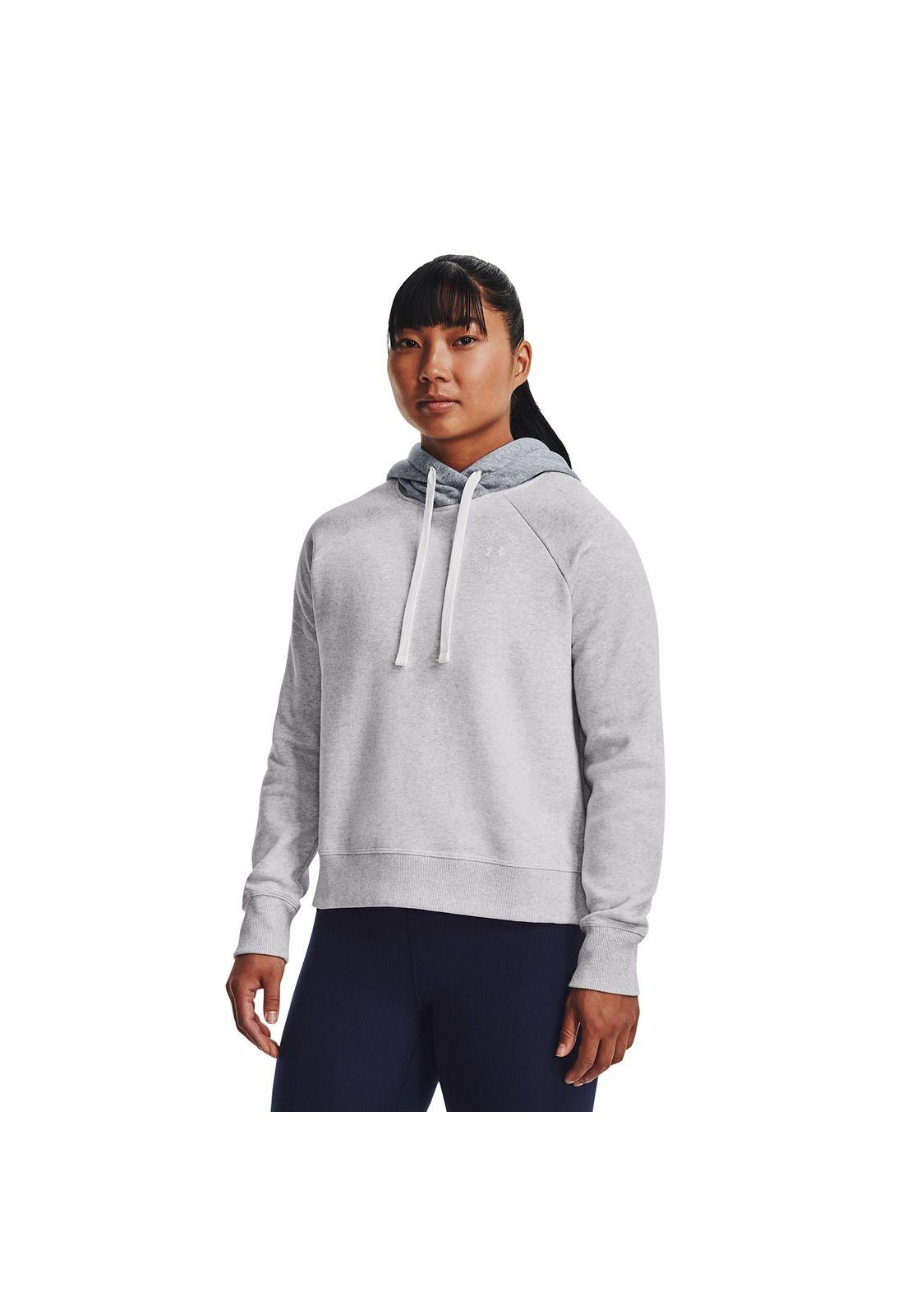 Polerón Mujer Rival Flce Cb Hoodie Gris-2