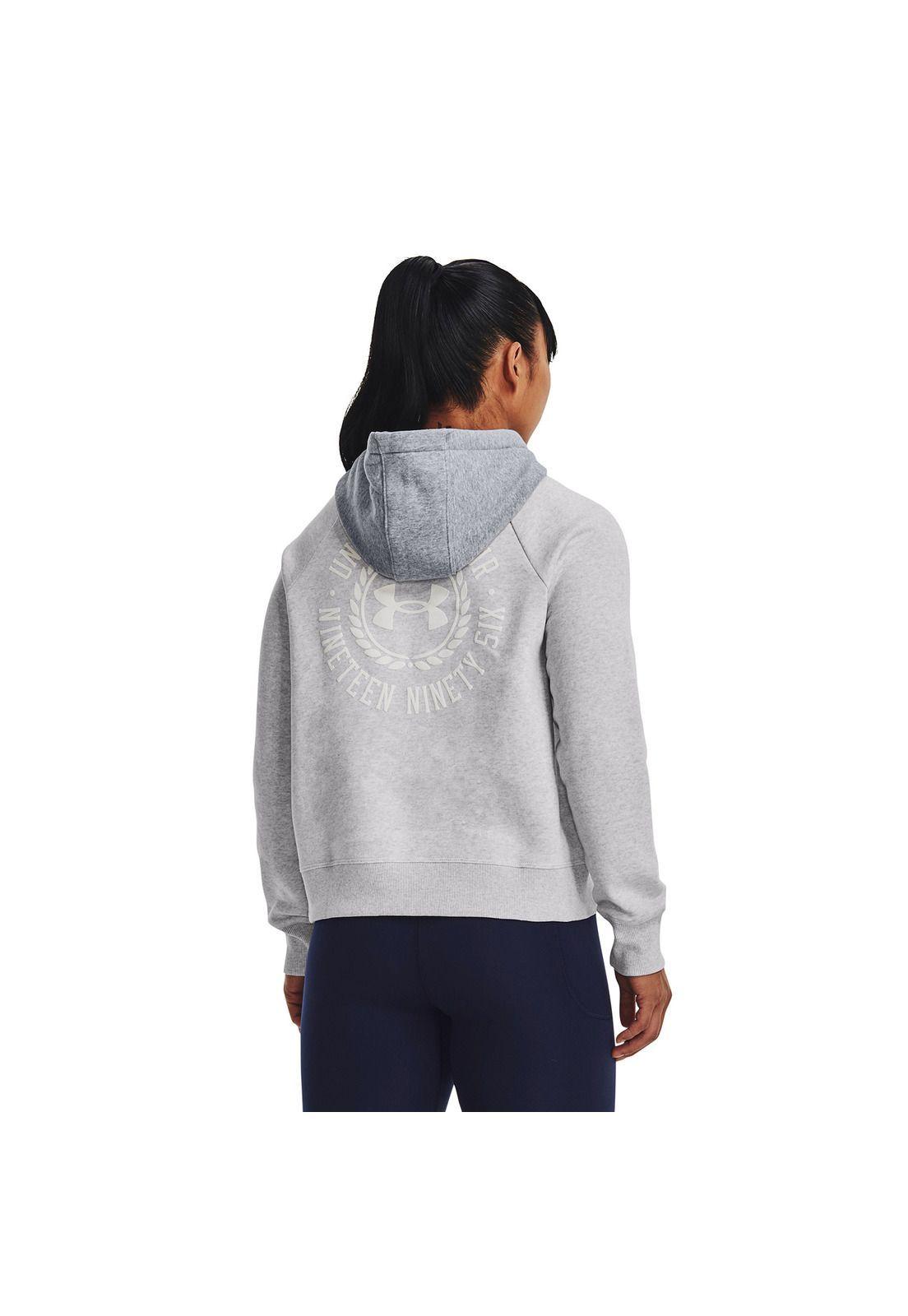 Polerón Mujer Rival Flce Cb Hoodie Gris-4