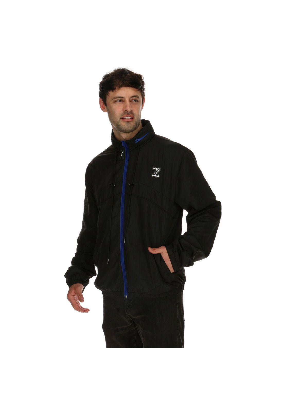 Chaqueta Hombre Wind Breaker Ls Negro 7Veinte-1
