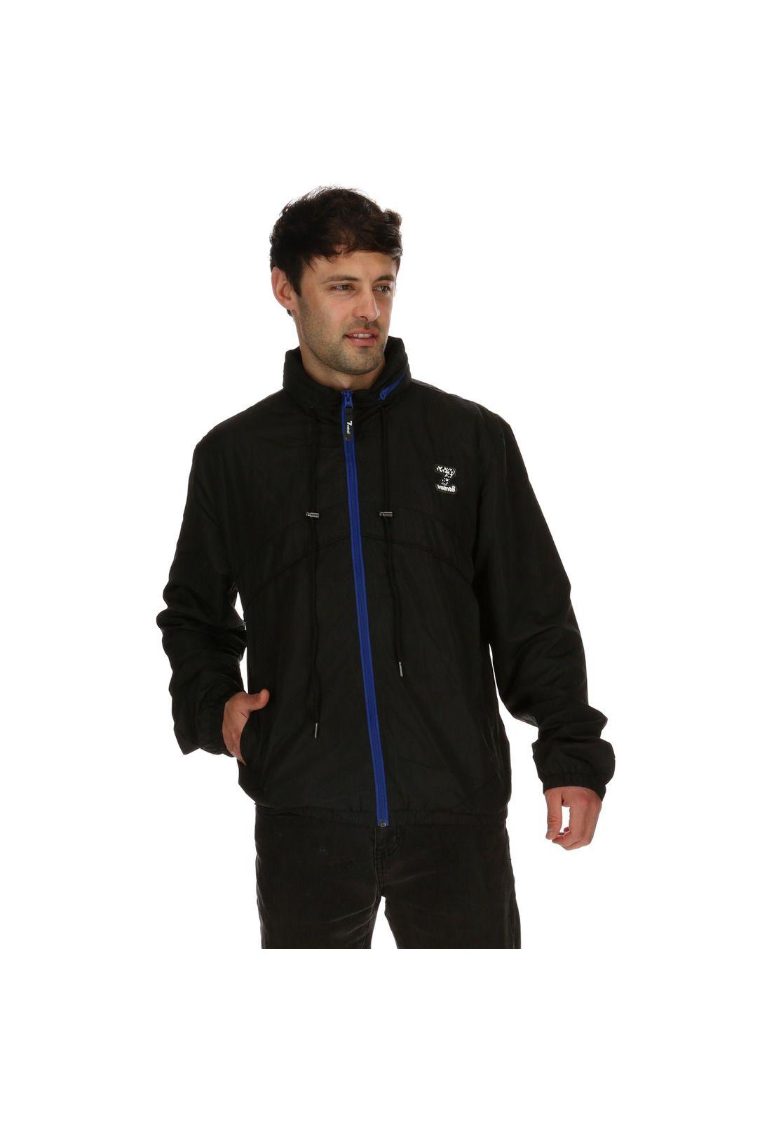 Chaqueta Hombre Wind Breaker Ls Negro 7Veinte-3