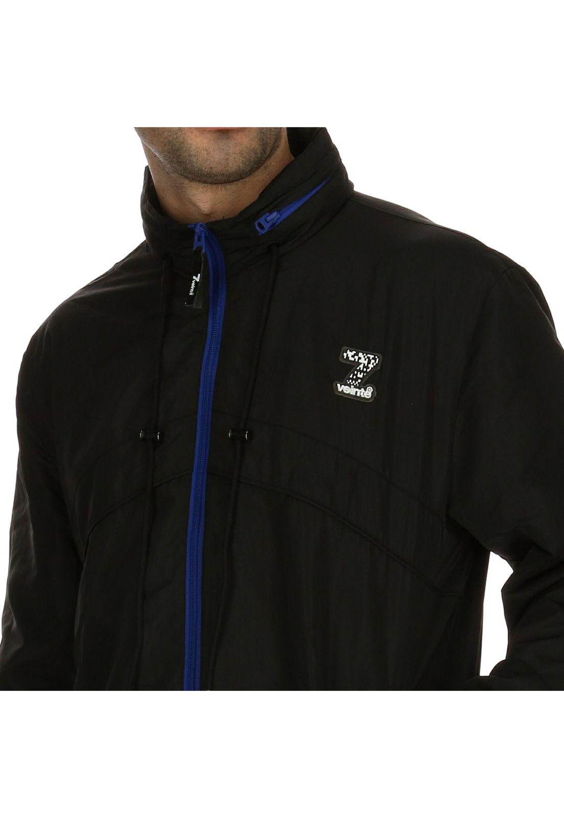 Chaqueta Hombre Wind Breaker Ls Negro 7Veinte-4