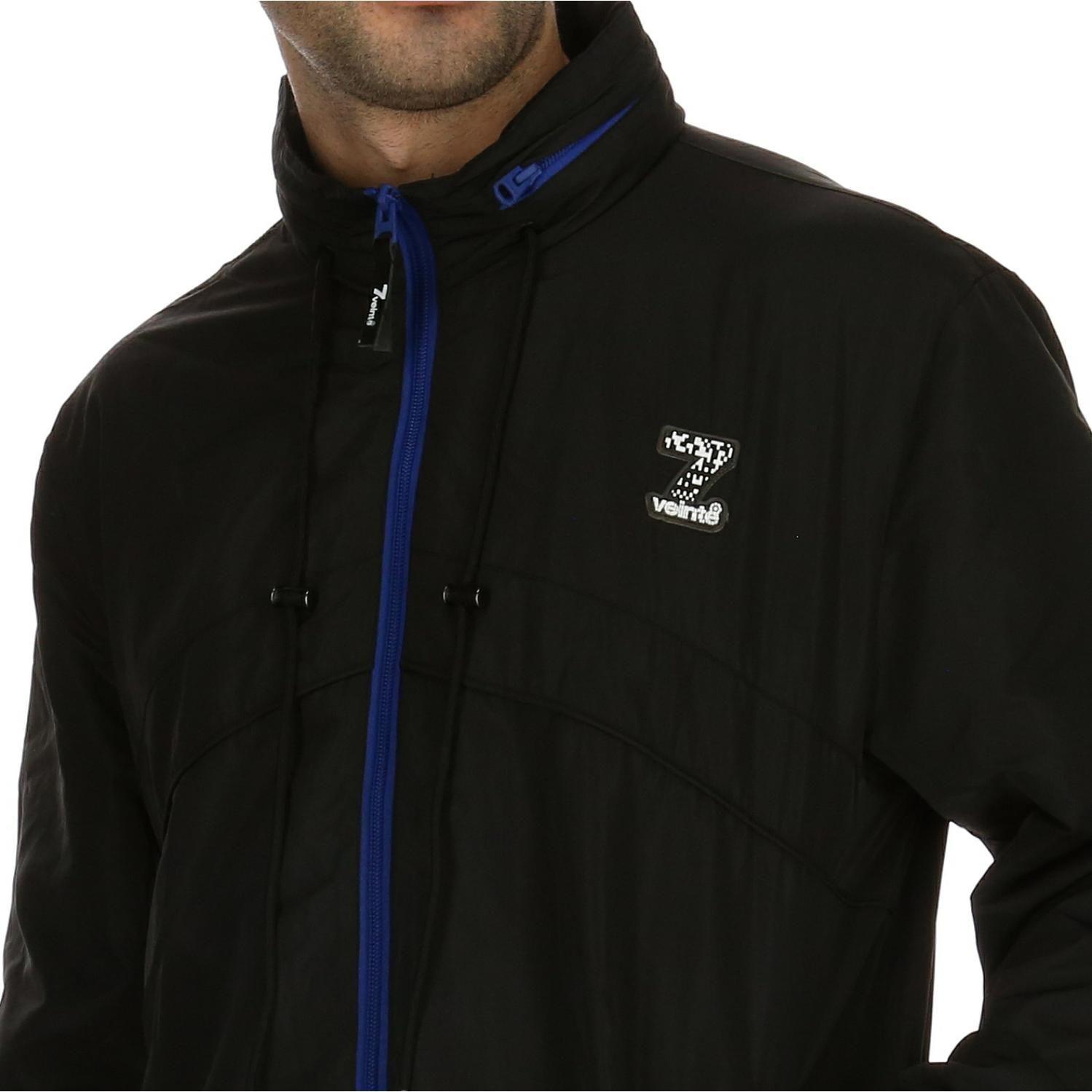 Chaqueta Hombre Wind Breaker Ls Negro 7Veinte-4
