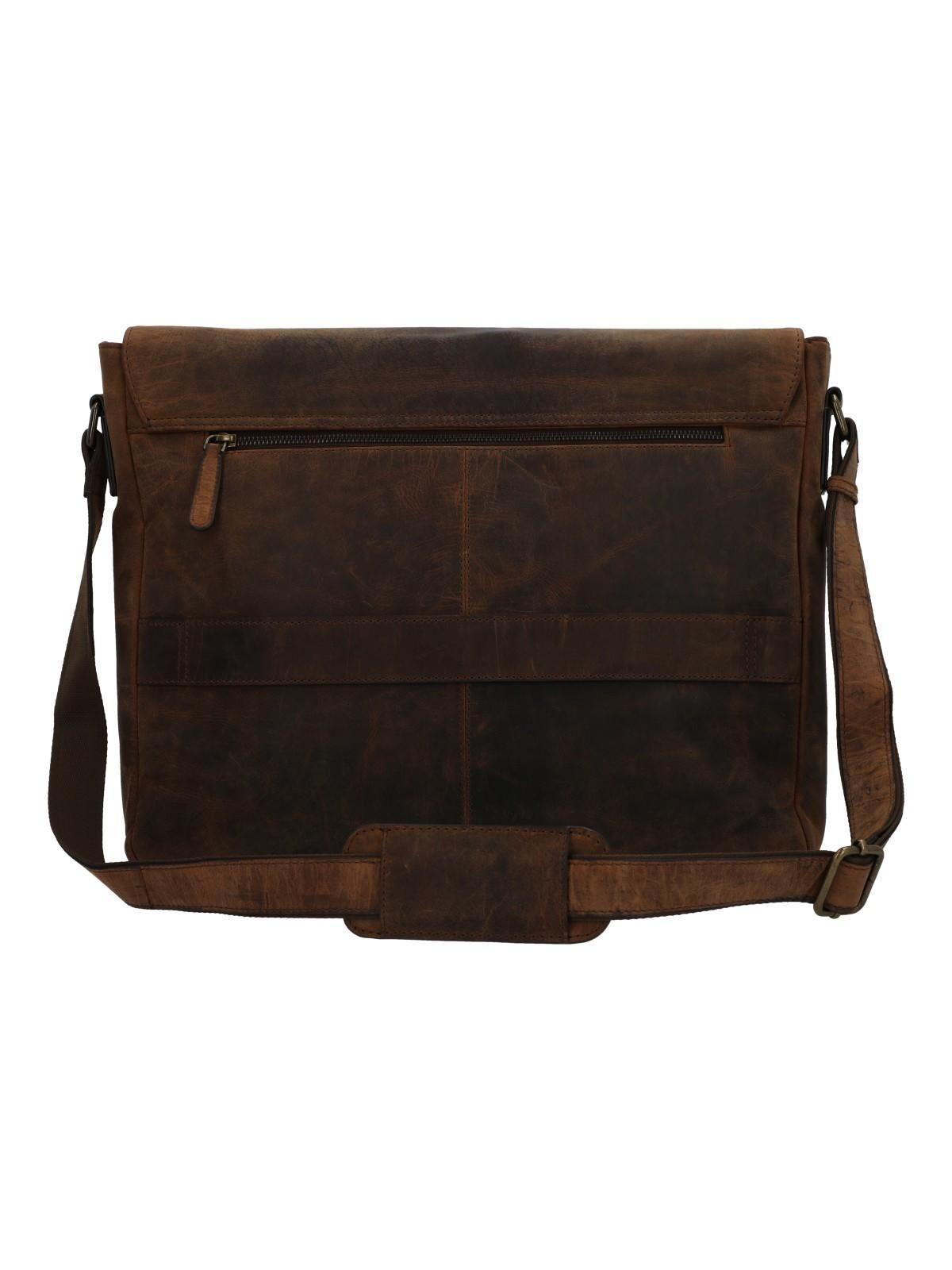 Maletín Cuero Hombre Oh Leclerc Bag Café-2