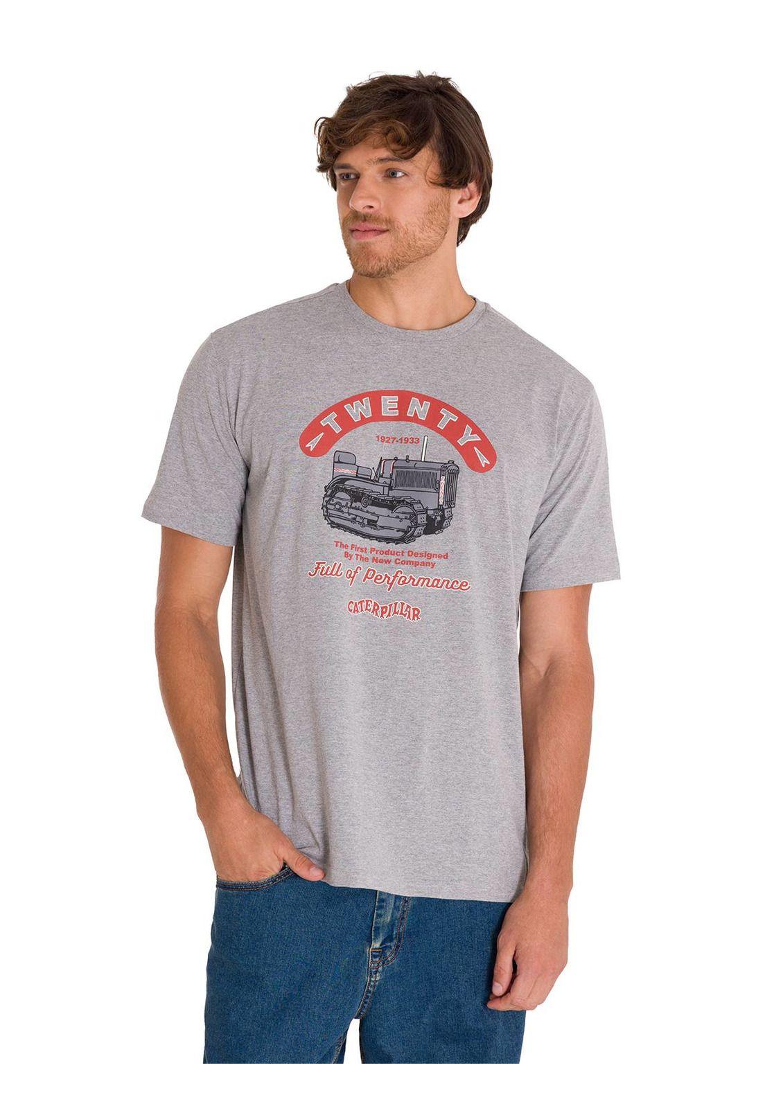 Polera Casual Projects Graphic 1 Hombre Gris-0