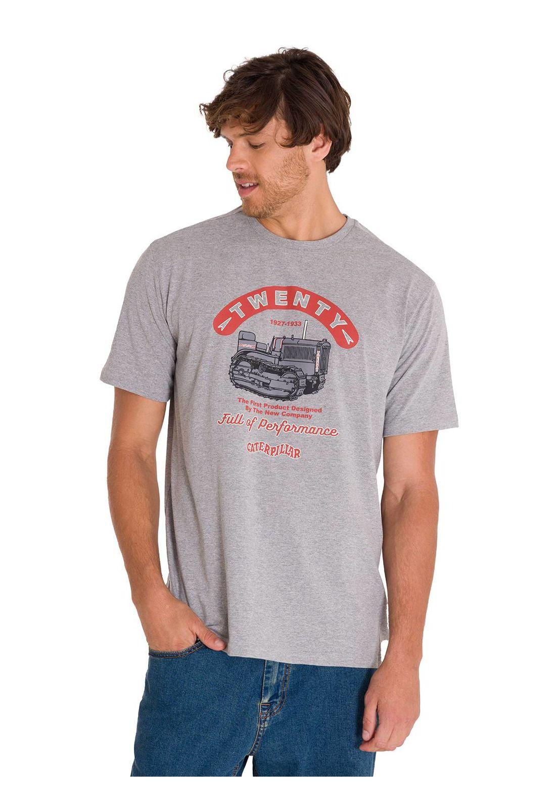 Polera Casual Projects Graphic 1 Hombre Gris-1