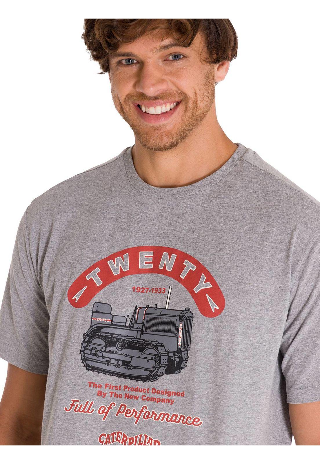 Polera Casual Projects Graphic 1 Hombre Gris-4