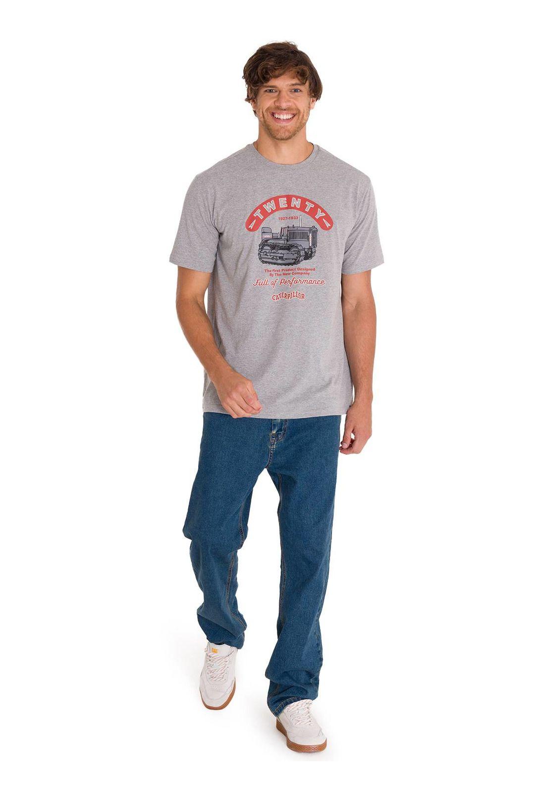 Polera Casual Projects Graphic 1 Hombre Gris-5