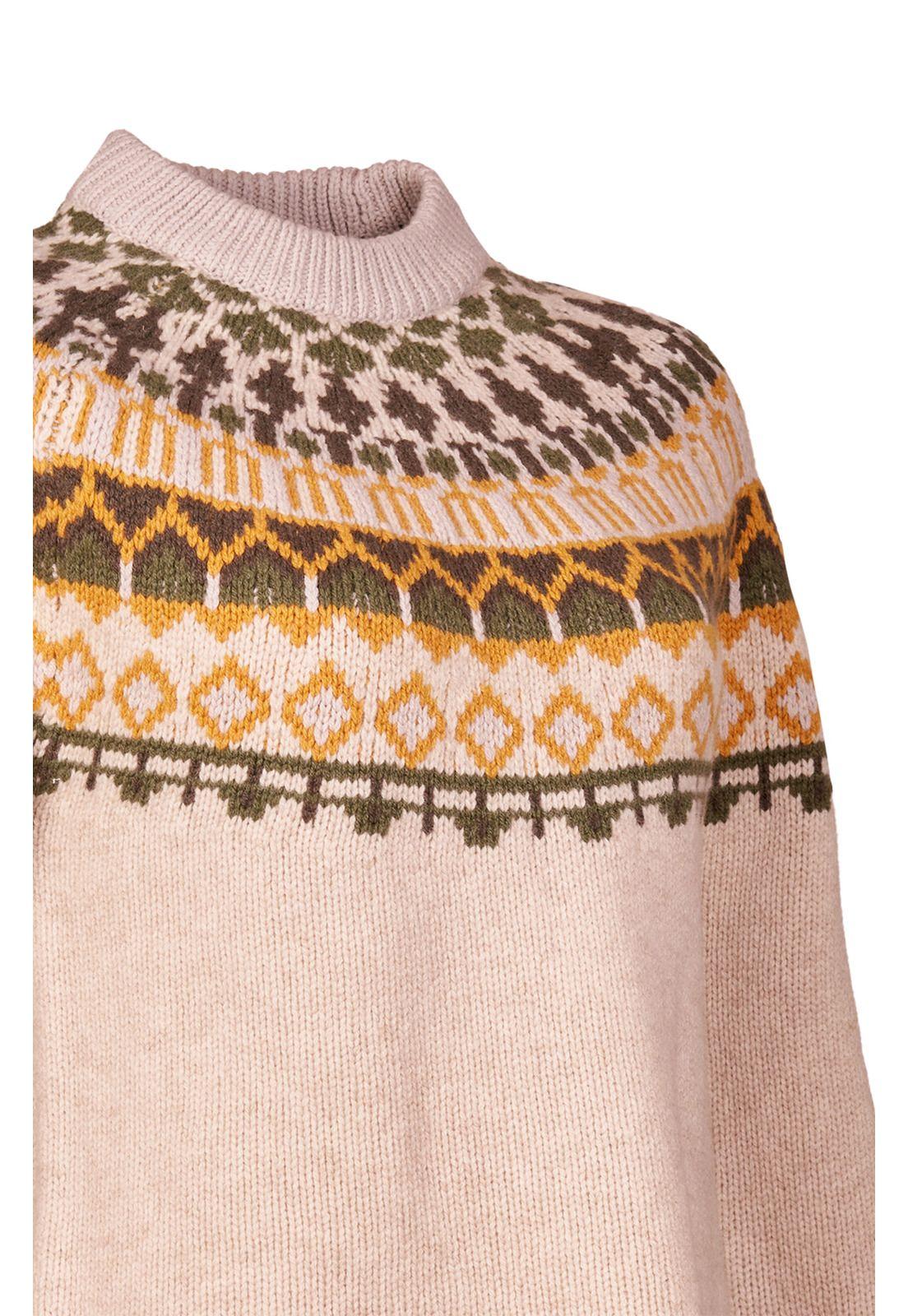 Sweater Lana Mujer Foggia Beige/Crudo-3
