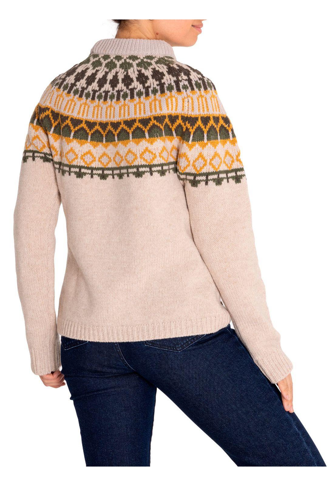 Sweater Lana Mujer Foggia Beige/Crudo-6