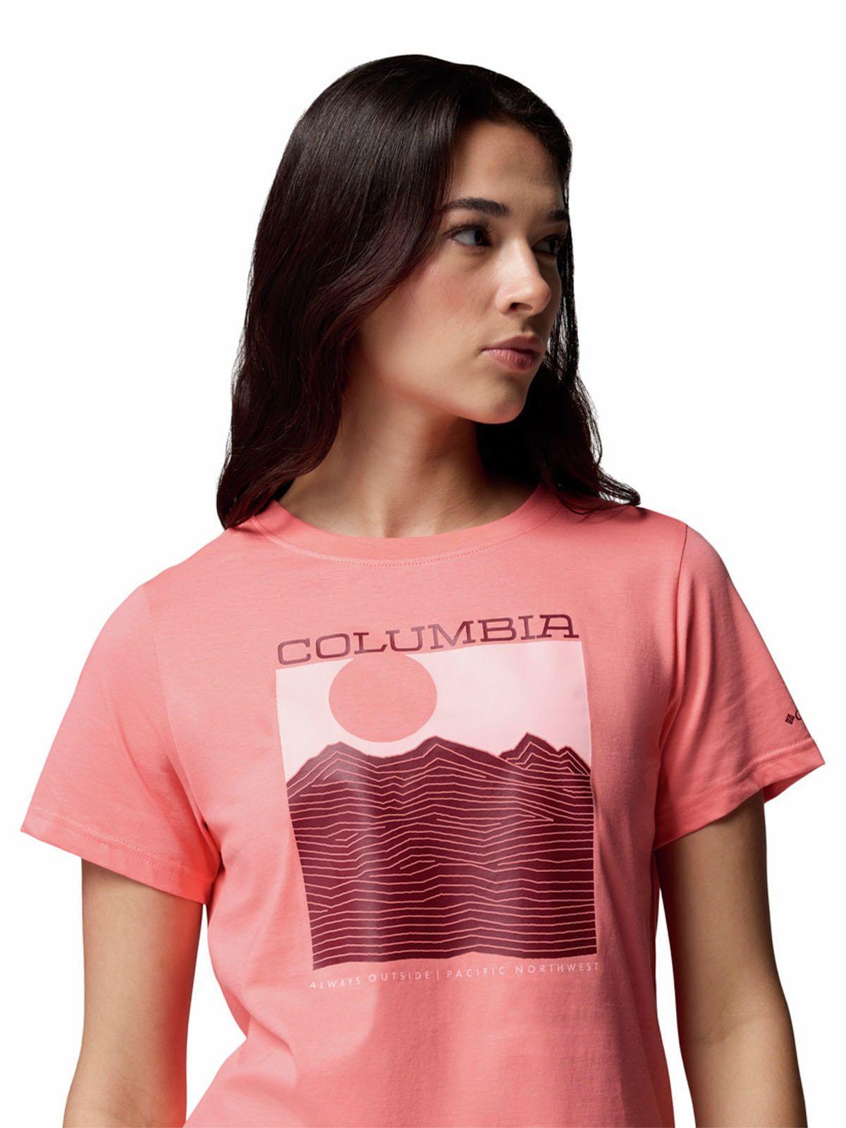 Polera M/L Mujer Rolling Bend Graphic Rojo-3