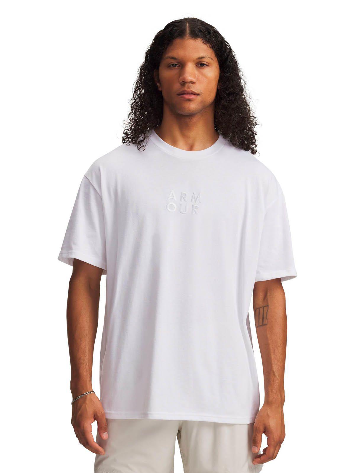 Polera Lifestyle hombre Armour Wordmark HW blanco -0