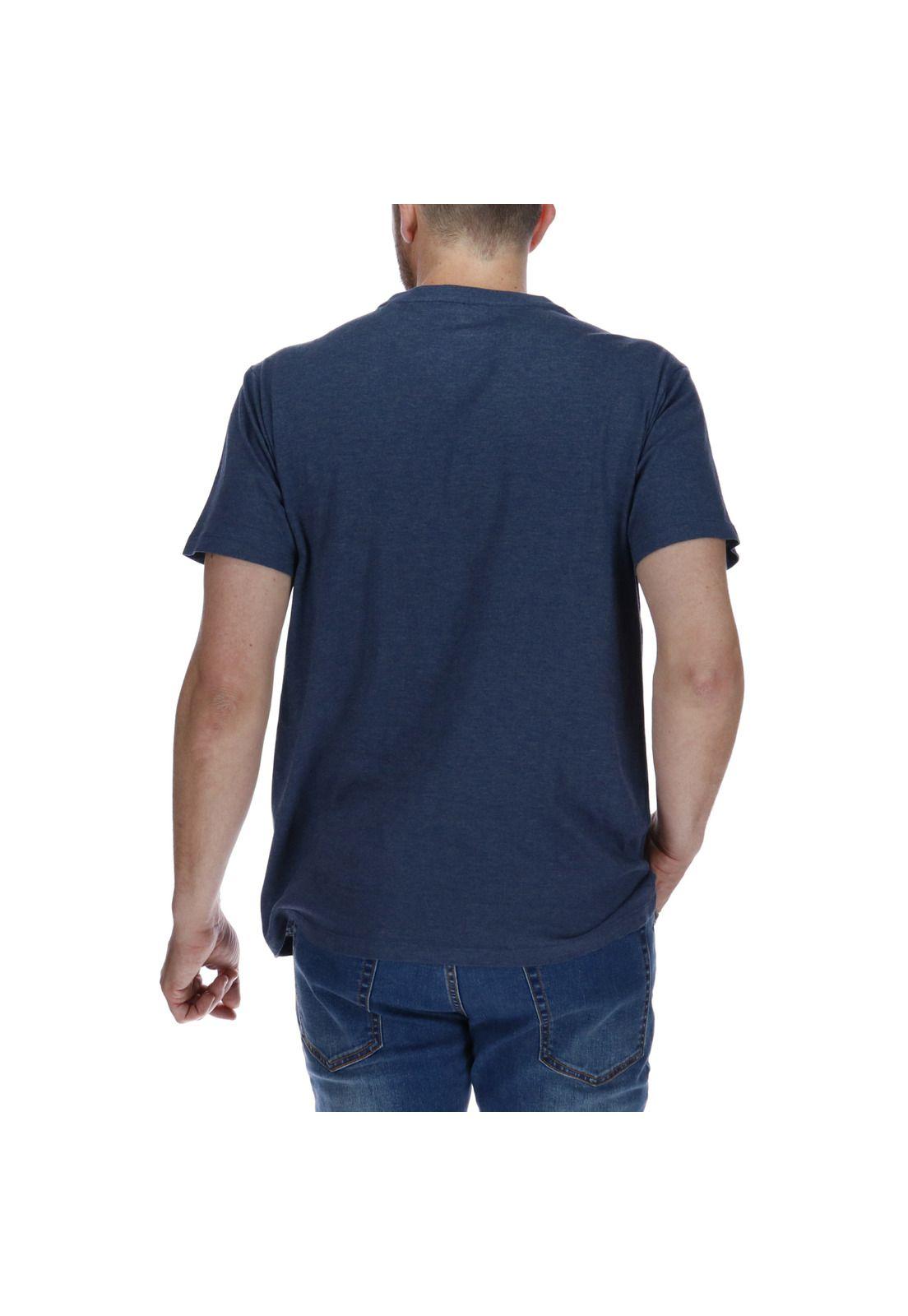 Polera Hombre Traditional Pocket Azul-2