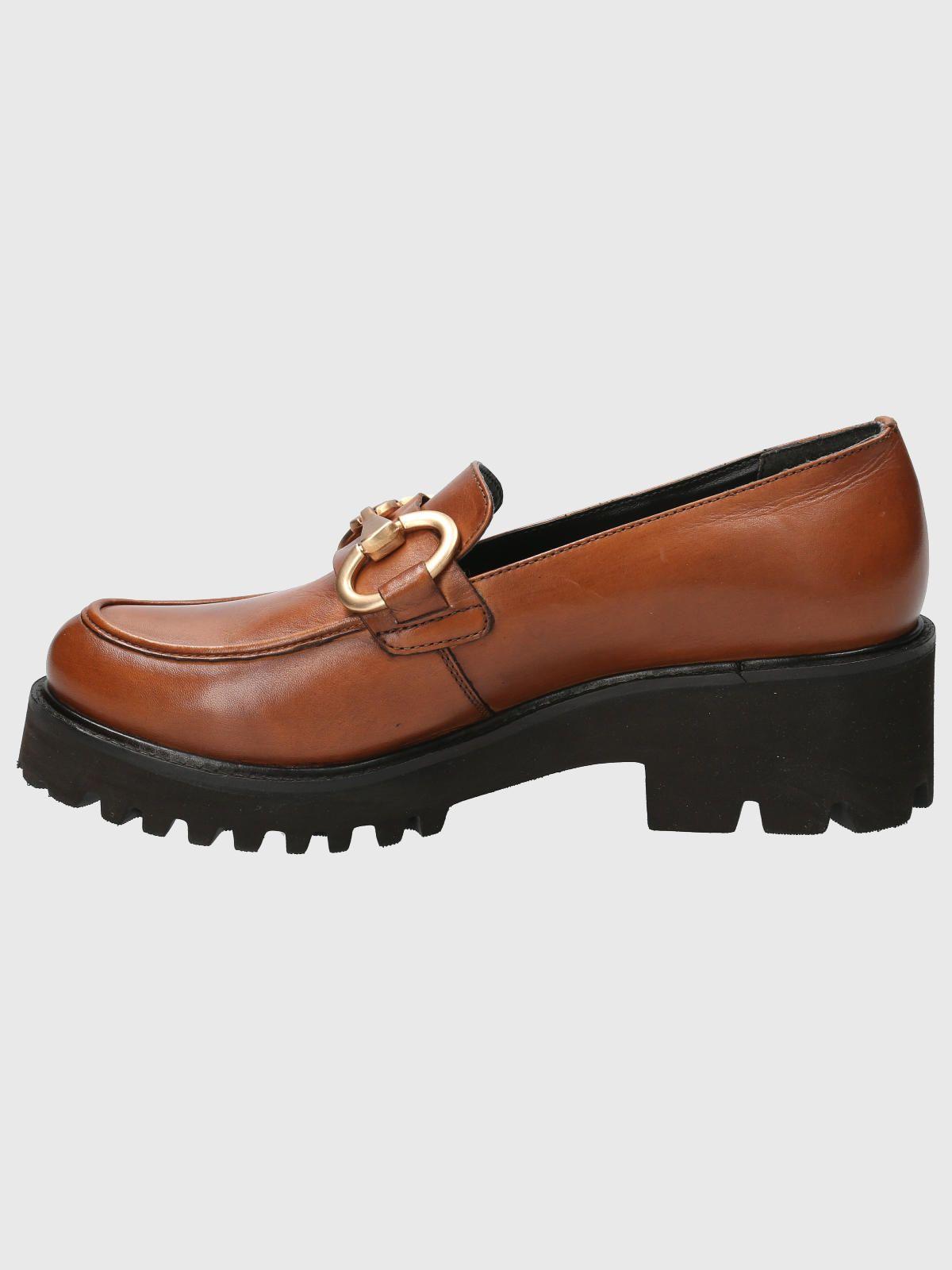 Mocasín Cuero Mujer Lani Café-5