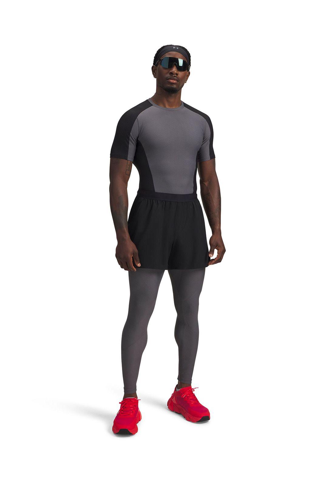 Polera Manga Corta Training para Hombre Halo Gris -3