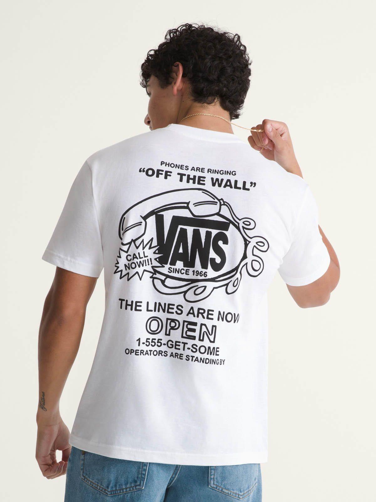 Polera M/C Hombre Hot Lines Tee Blanco-4