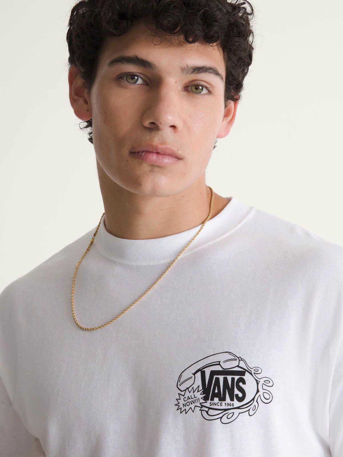 Polera M/C Hombre Hot Lines Tee Blanco-5