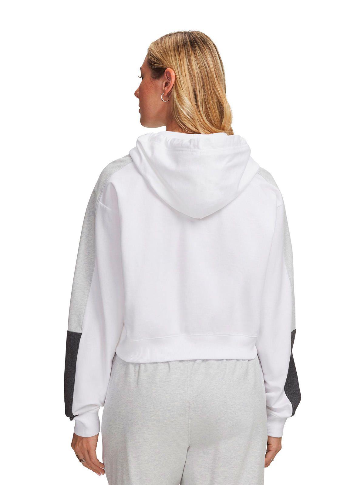 Poleron UA Sport Terry Trend Blanco Mujer-1