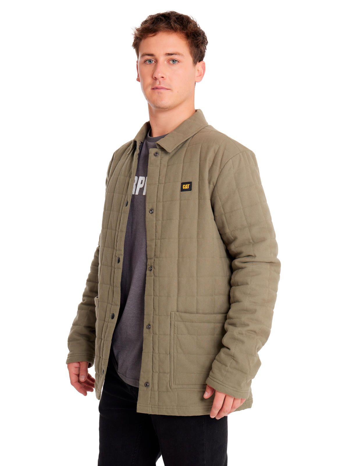 Chaqueta Hombre Q Flannel Snap Front LW Ins Verde-1