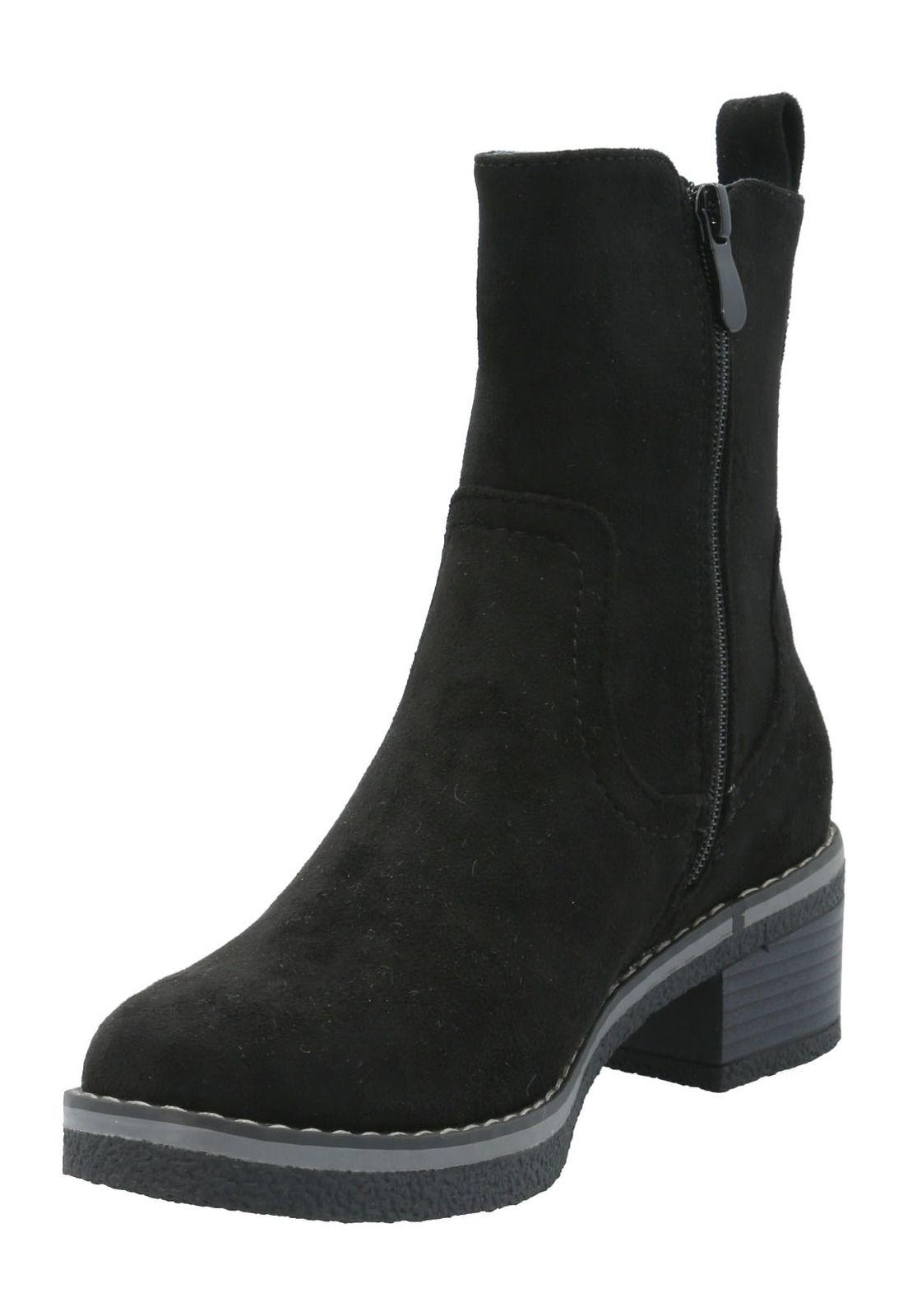 Botín Mujer Frezzio Negro-4