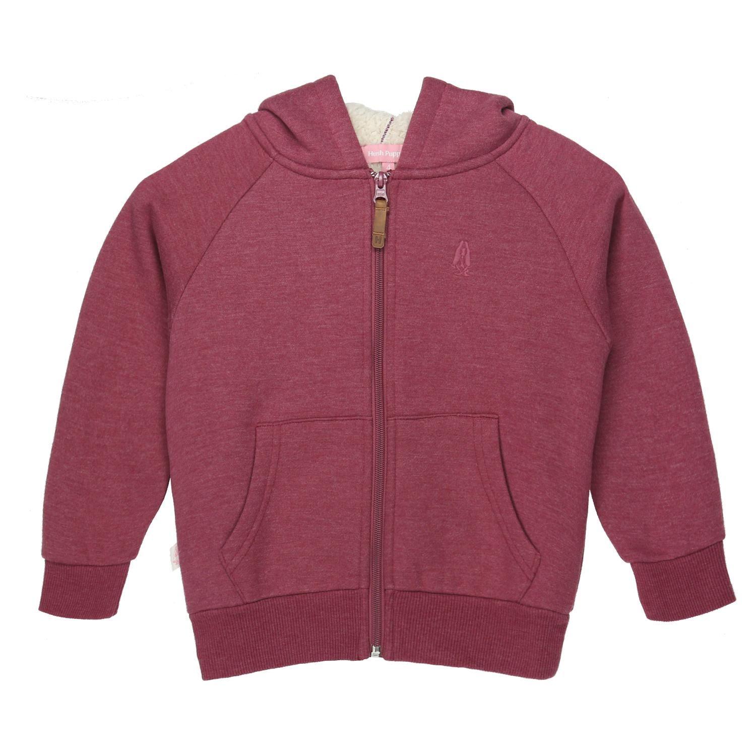 Polerón Niña Sherpa Burdeo-0