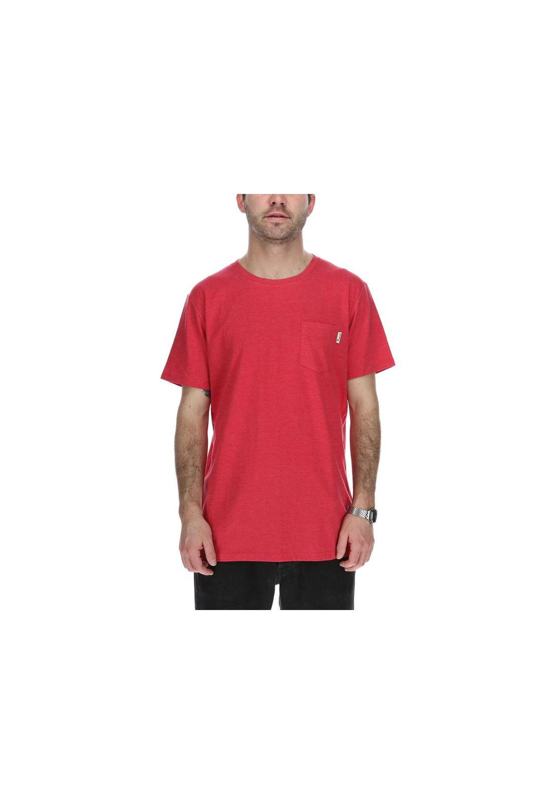 Polera M/C Hombre Basics Rojo-0
