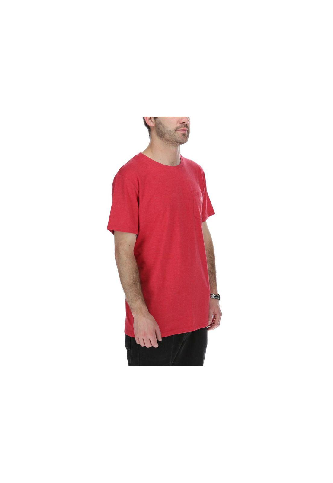 Polera M/C Hombre Basics Rojo-3