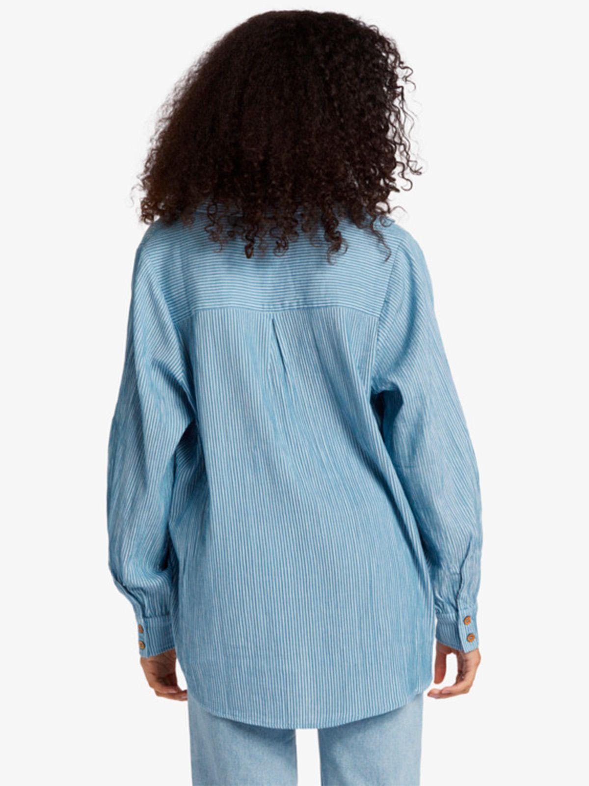 Blusa Manga Larga Mujer Swell Celeste-2