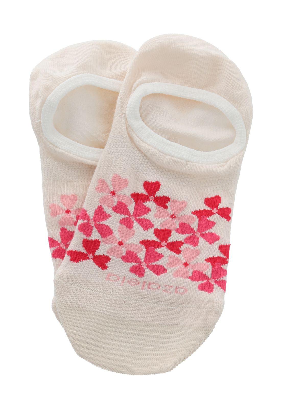 Calcetin Crema Flowy Mujer-2