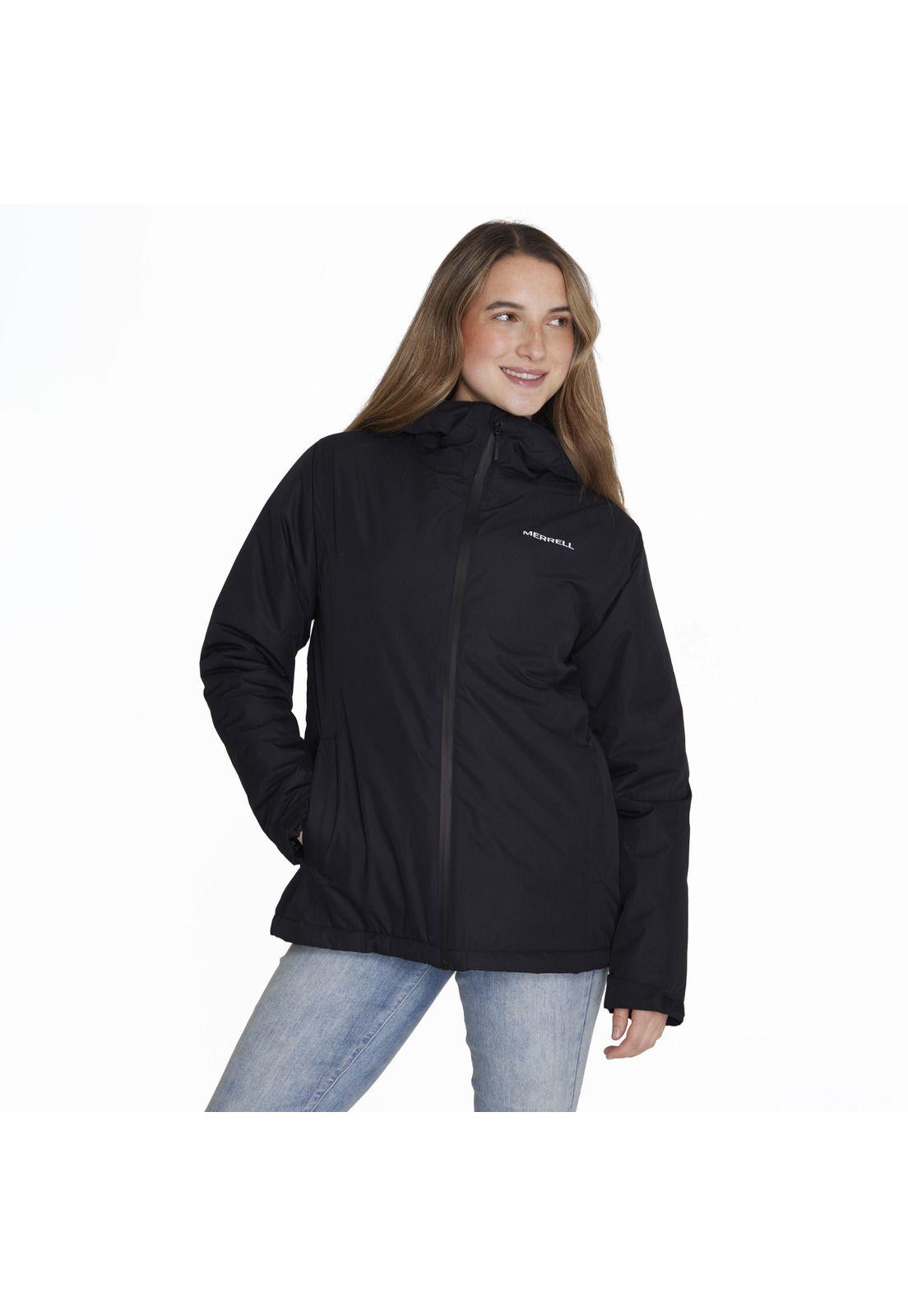 Impermeable Hardshell Negro Mujer-0